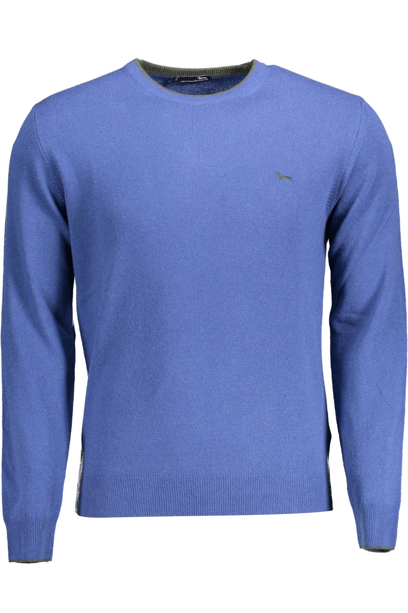 Blue Wool Men Sweater