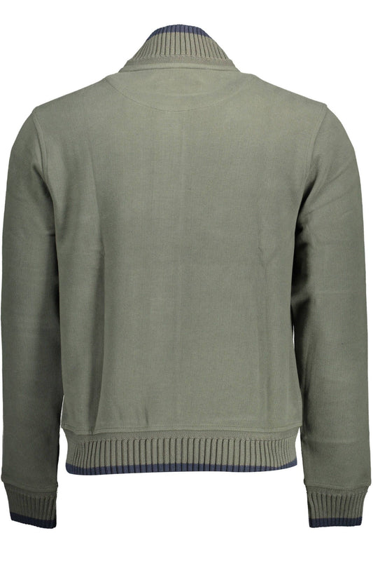 Green Cotton Men Sweater