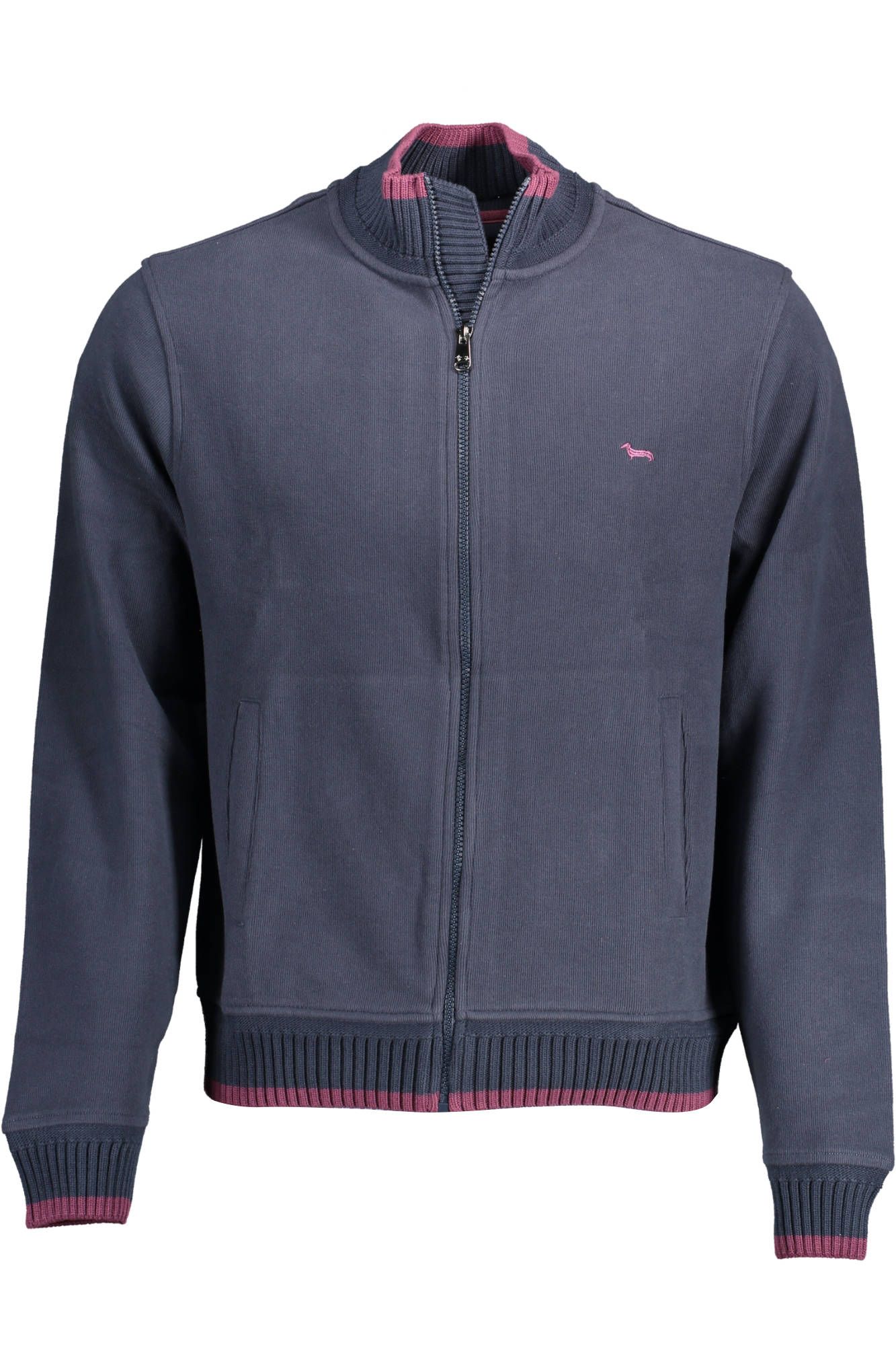 Blue Cotton Men Sweater