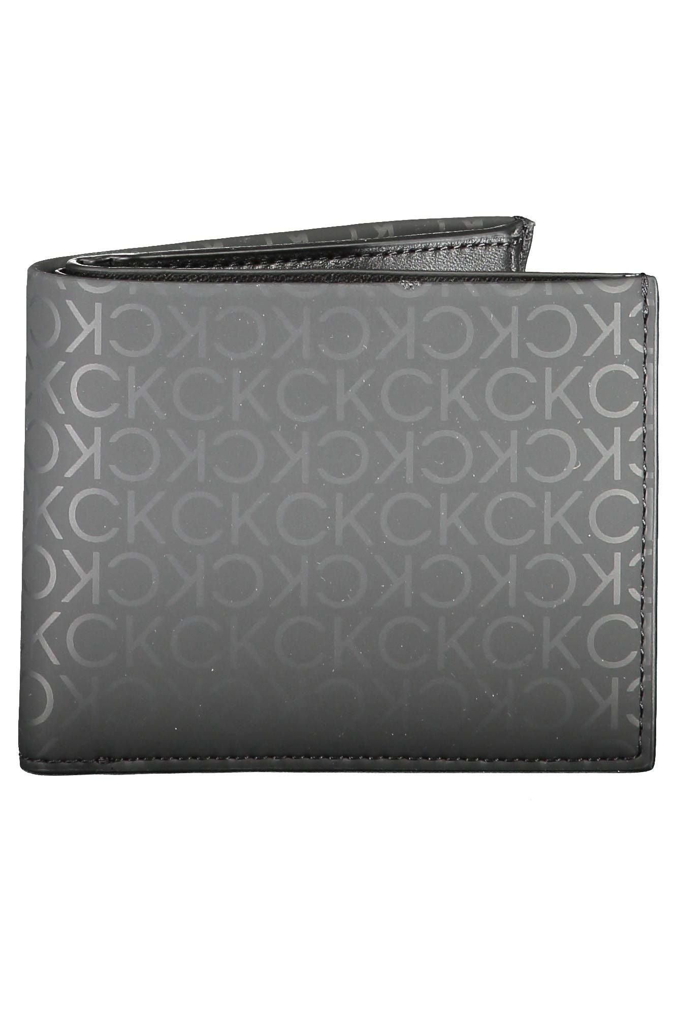 Black Polyurethane Men Wallet