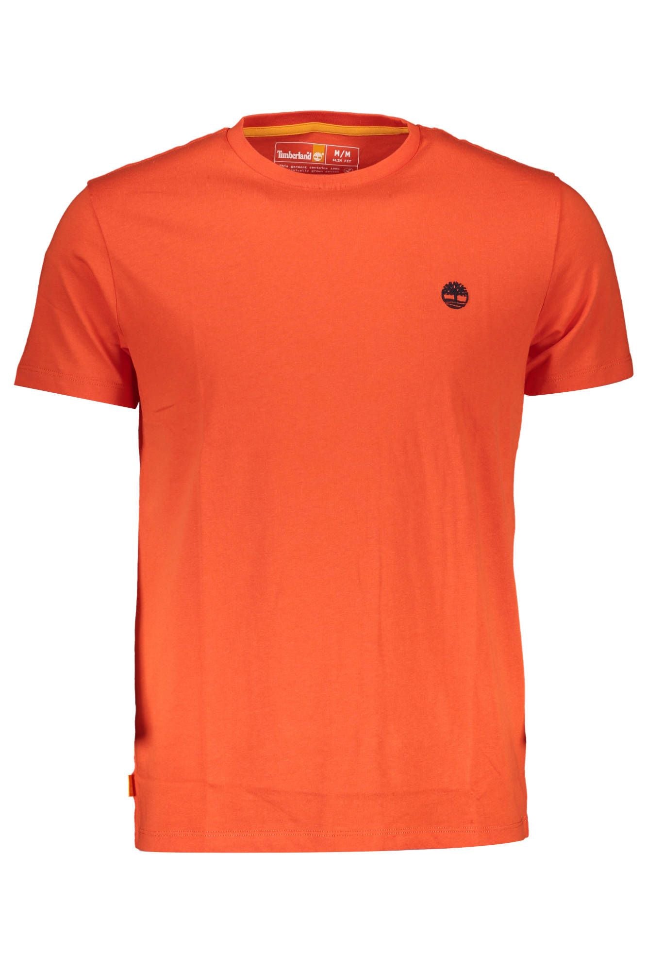 "Orange Cotton Men T-Shirt"