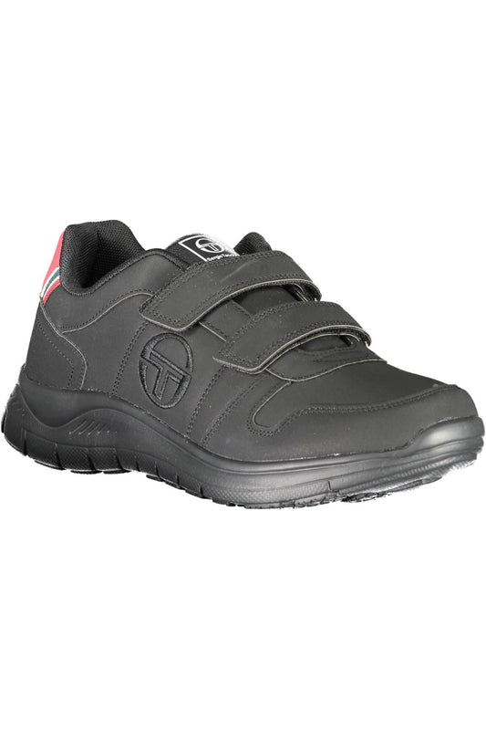Black Polyester Men Sneaker