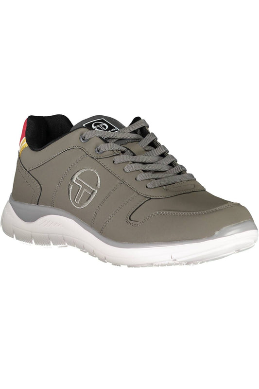 Gray Polyester Men Sneaker