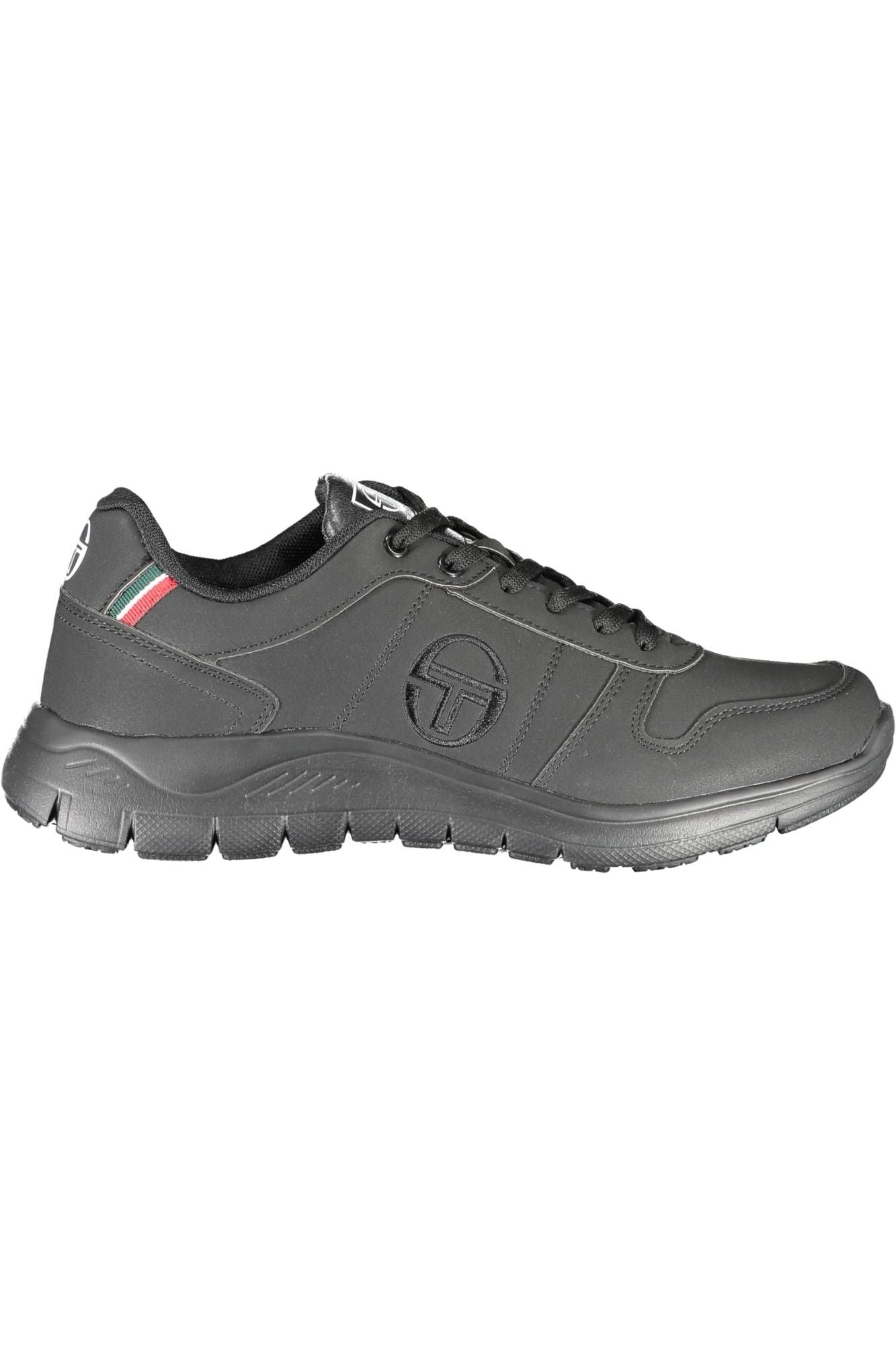 Black Polyester Men Sneaker