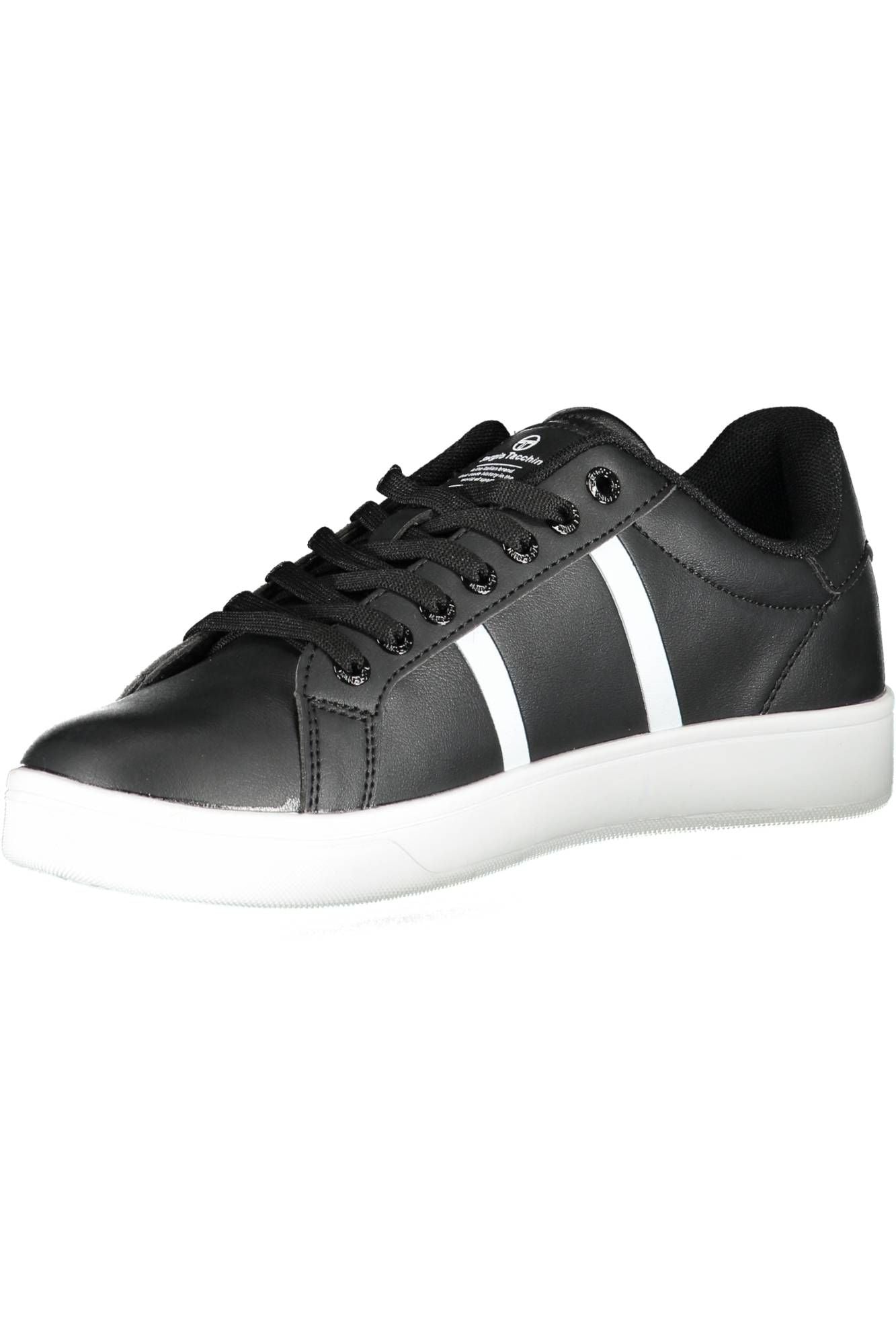Black Polyester Men Sneaker