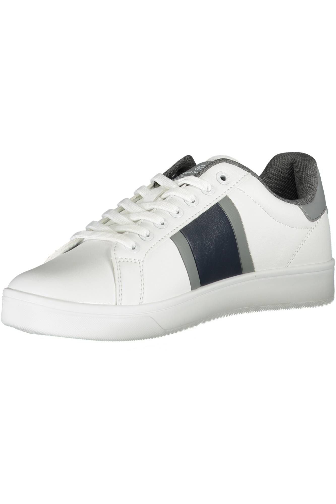 White Polyester Men Sneaker