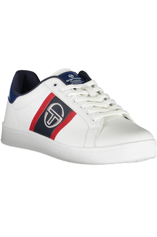 White Polyester Men Sneaker