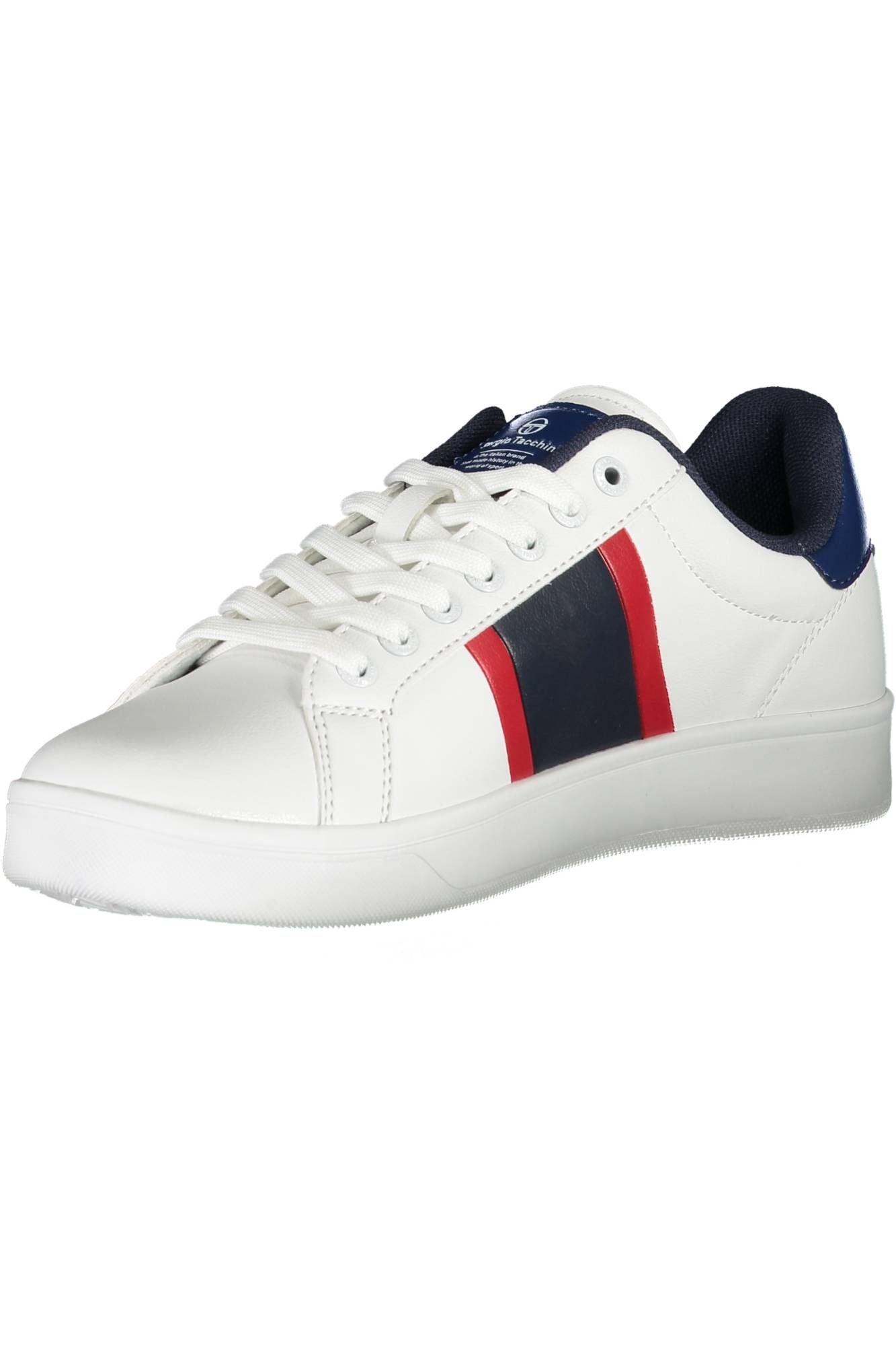 White Polyester Men Sneaker