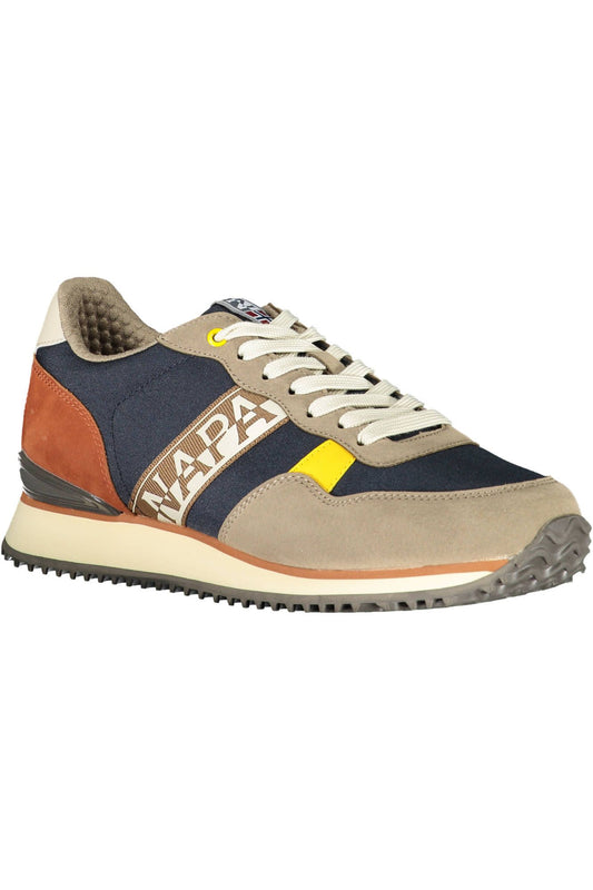 Blue Polyester Men Sneaker