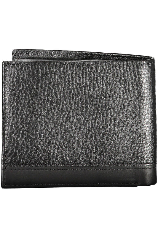 Black Polyurethane Men Wallet
