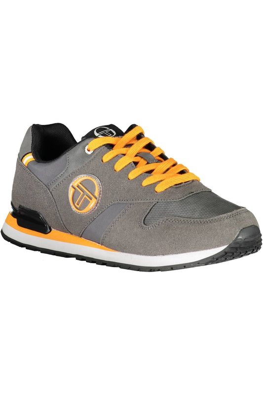 Gray Polyester Men Sneaker
