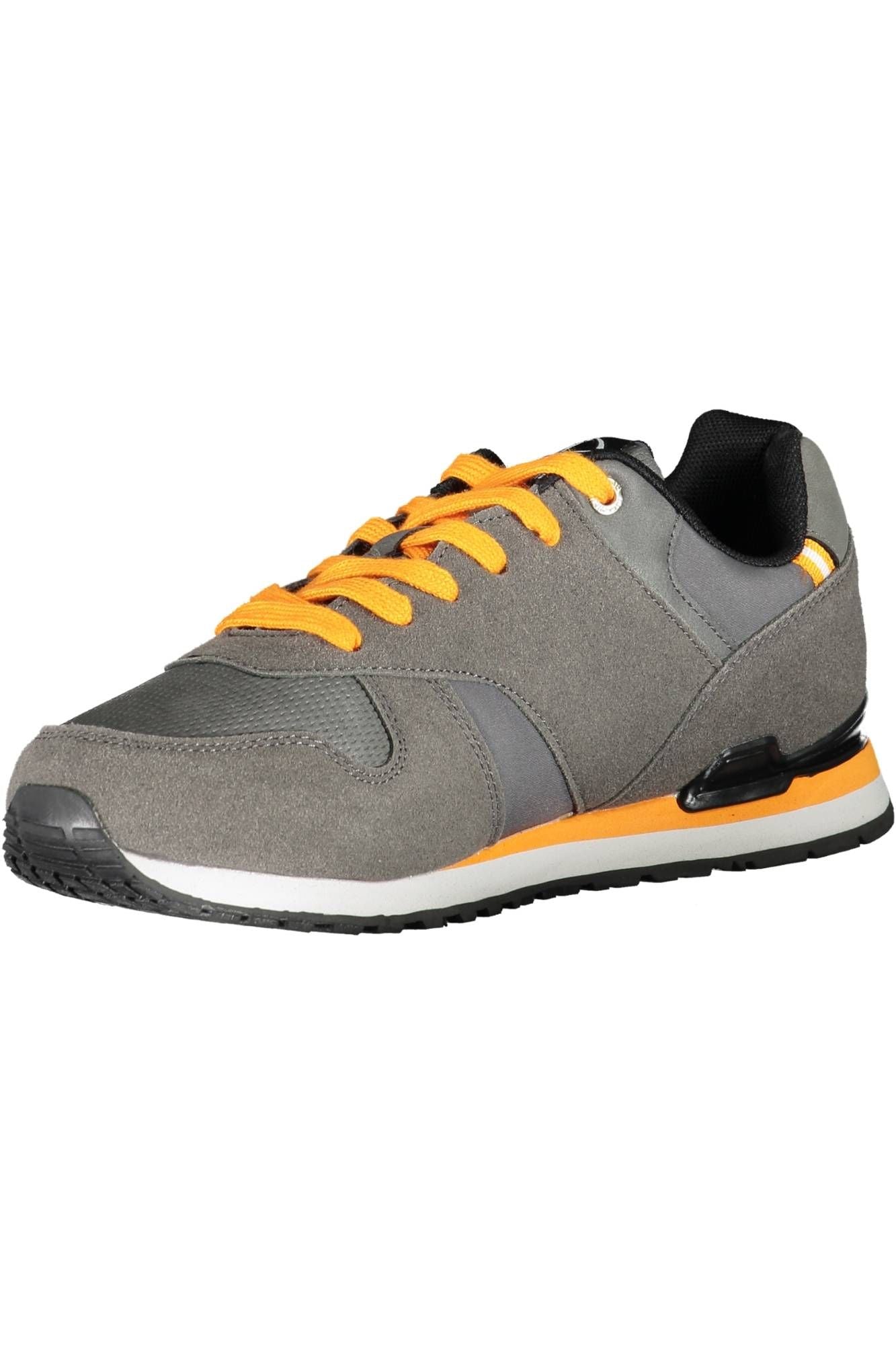 Gray Polyester Men Sneaker