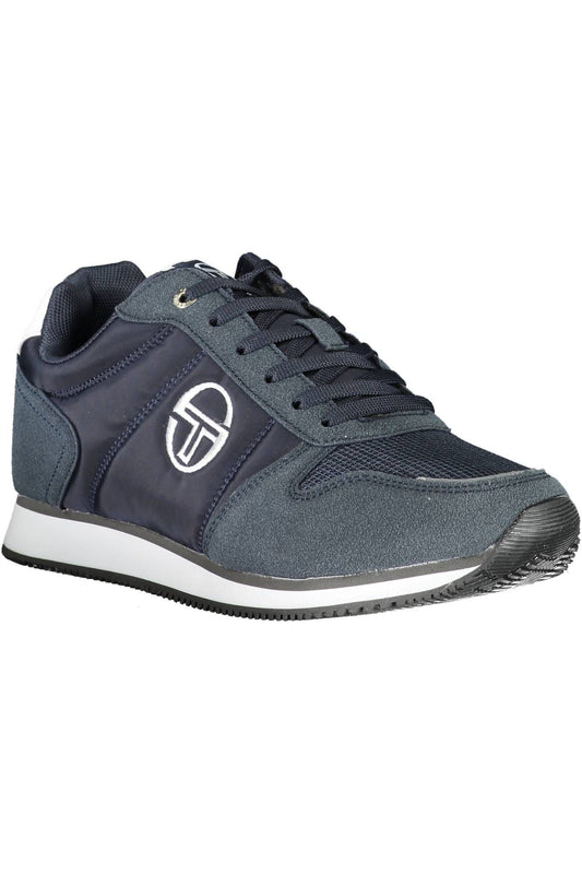 Blue Polyester Men Sneaker