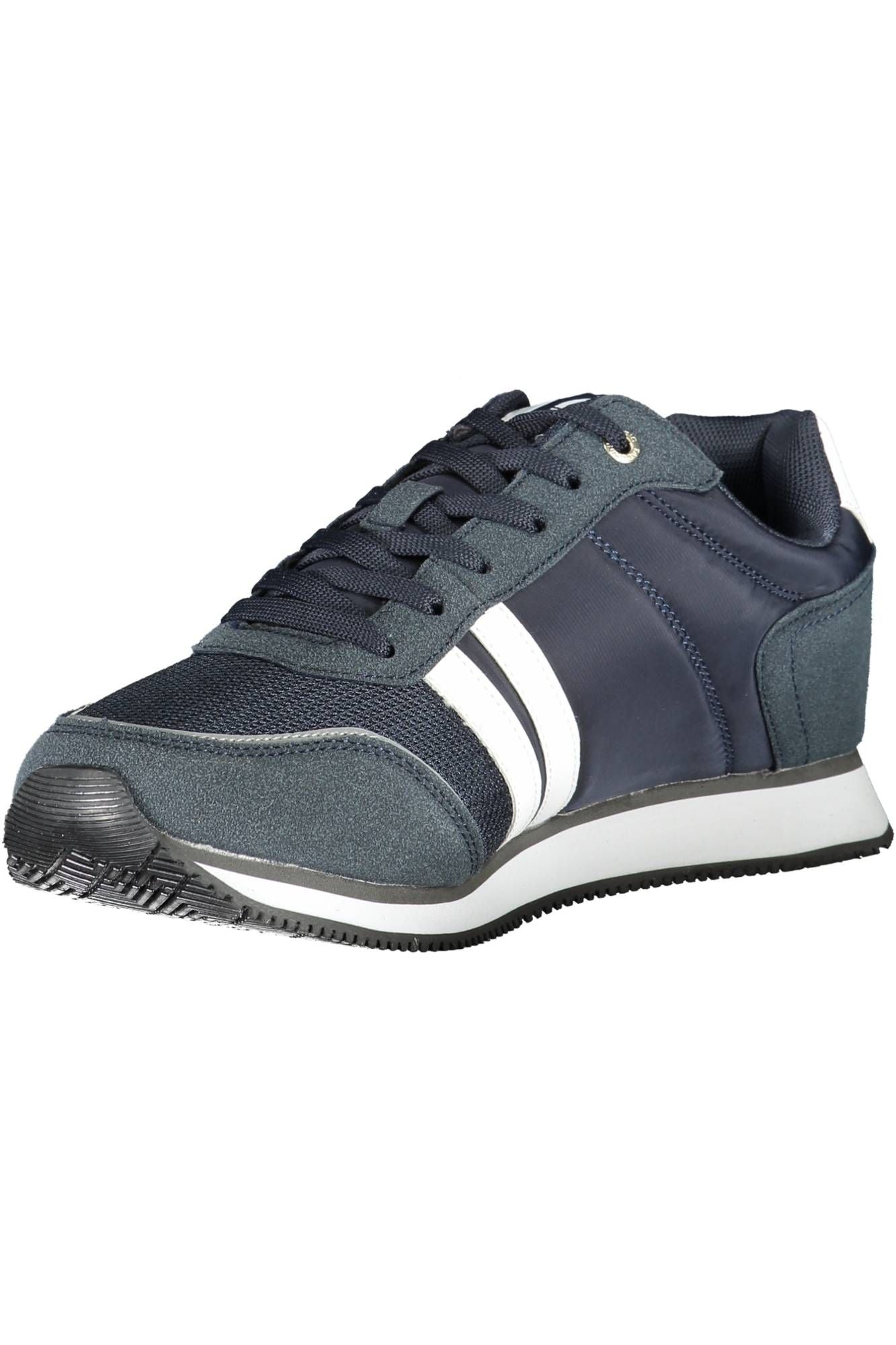 Blue Polyester Men Sneaker