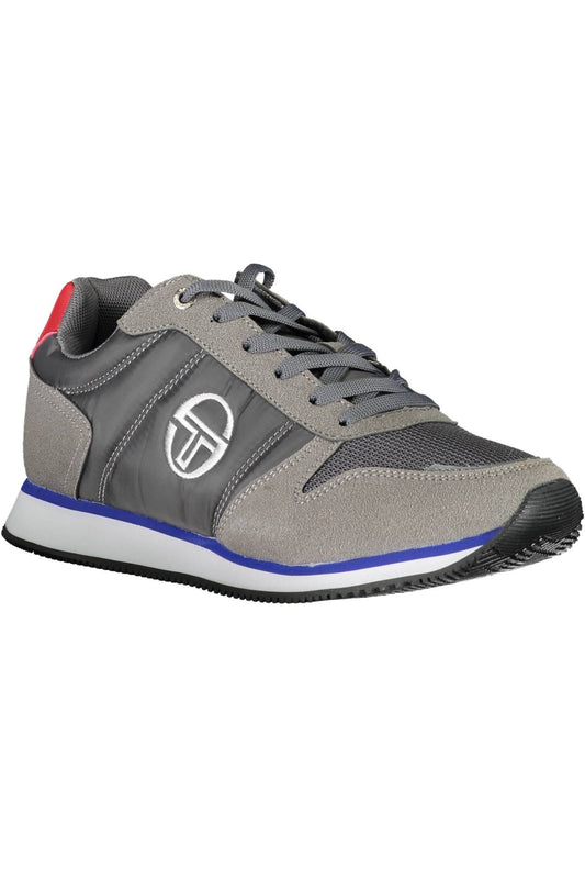 Gray Polyester Men Sneaker