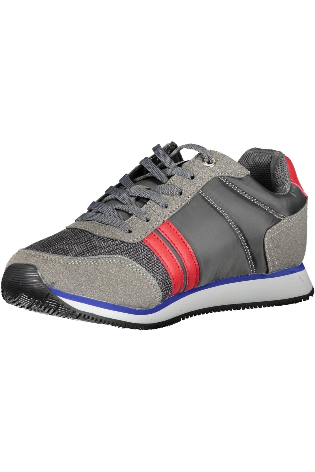 Gray Polyester Men Sneaker