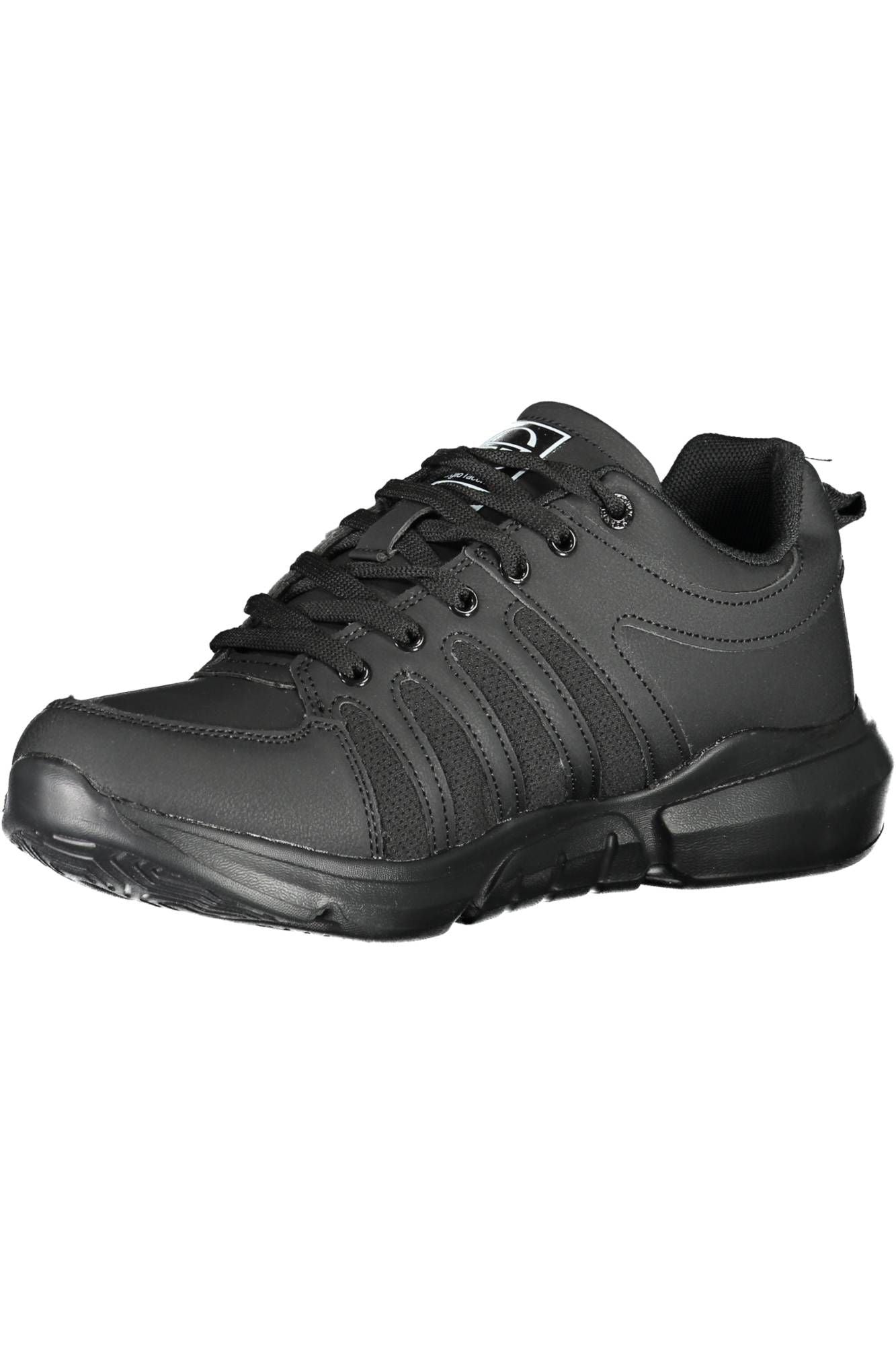 Black Polyester Men Sneaker