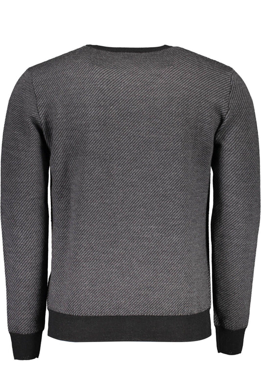 Gray Wool Men Sweater