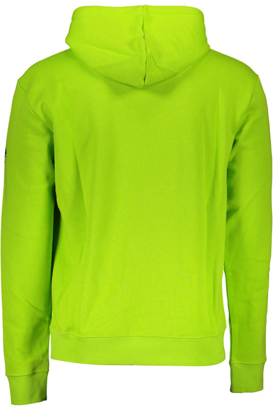 Green Cotton Men Sweater