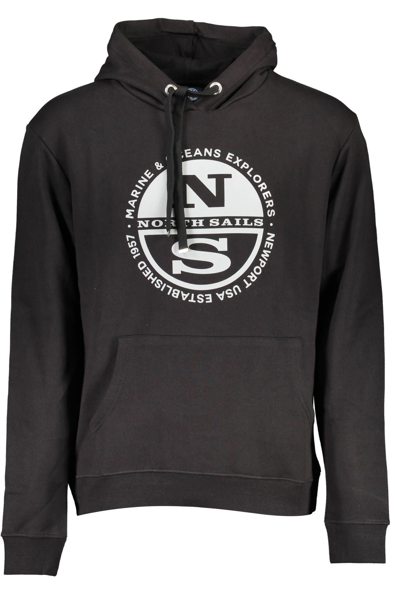 Black Cotton Men Sweater