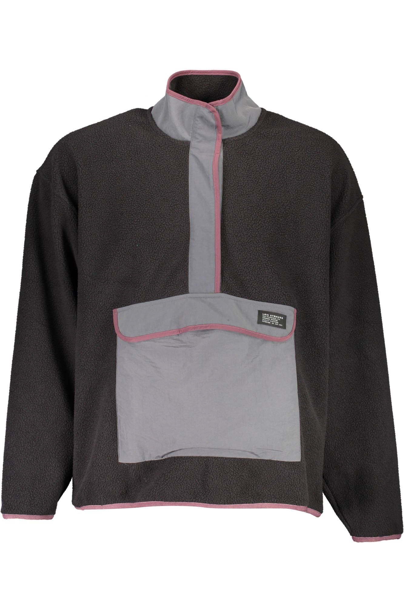 Black Polyester Men Sweater