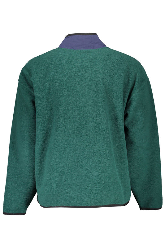 Green Polyester Men Sweater