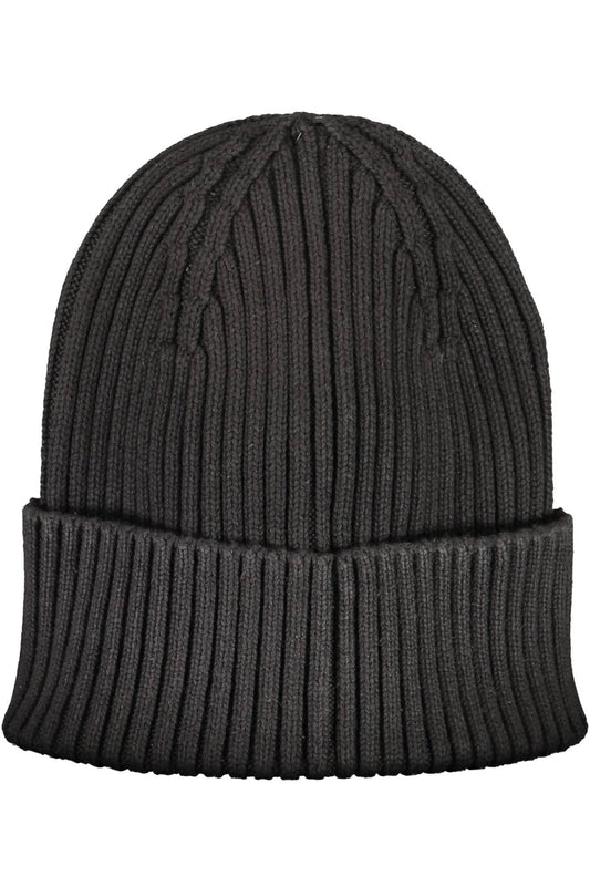 Black Cotton Men Cap
