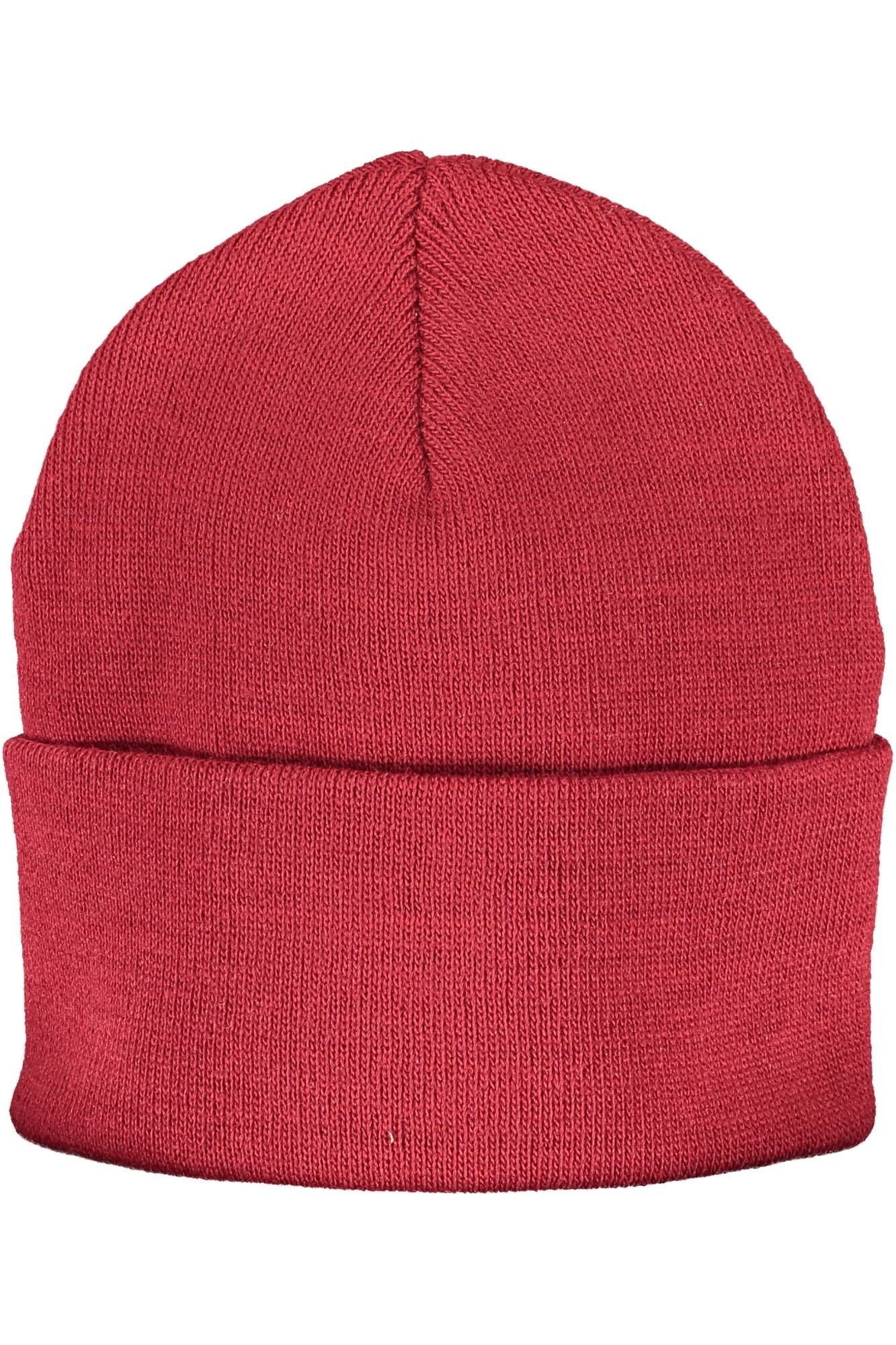 Red Acrylic Men Cap