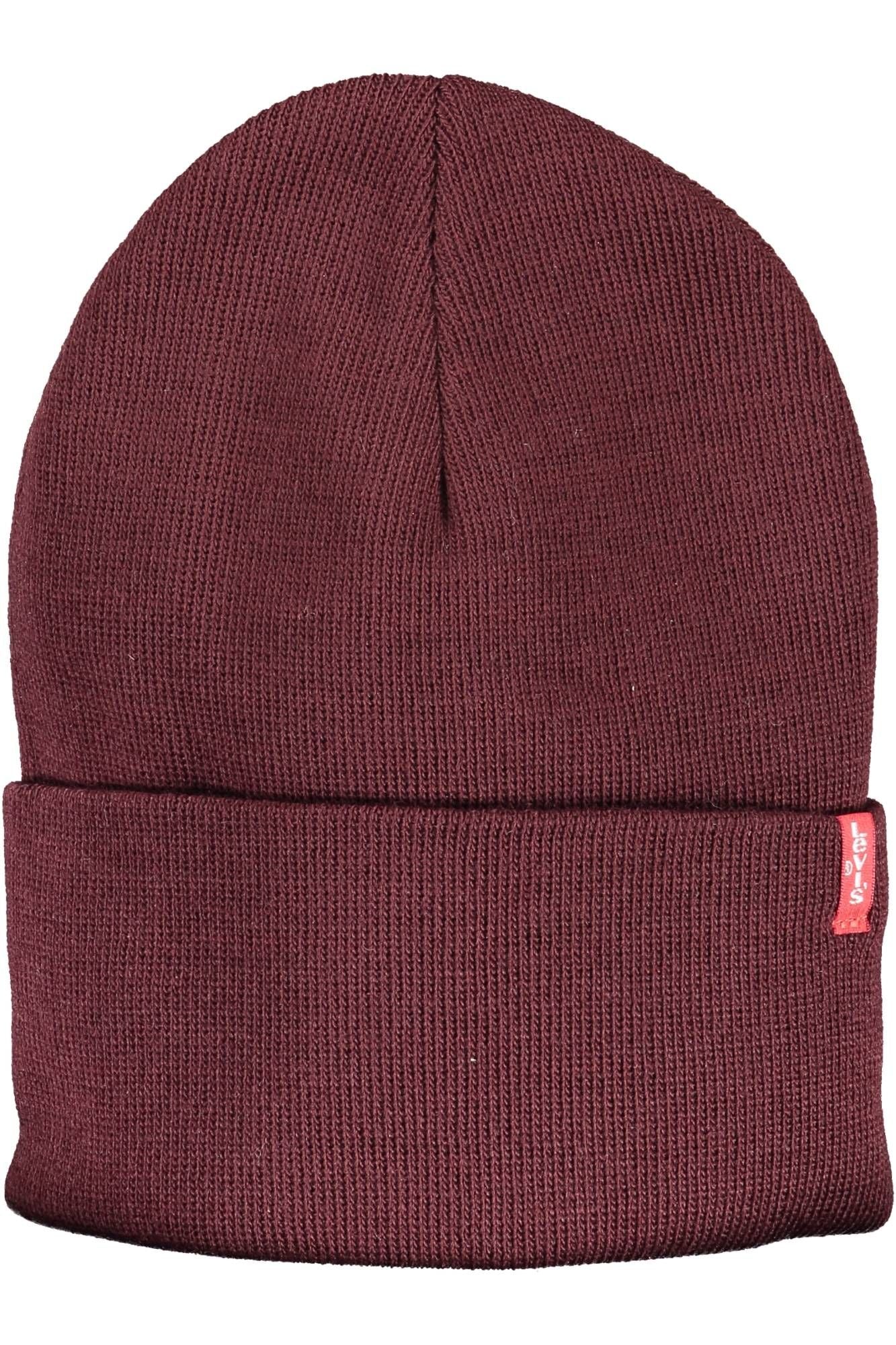 Red Acrylic Men Cap
