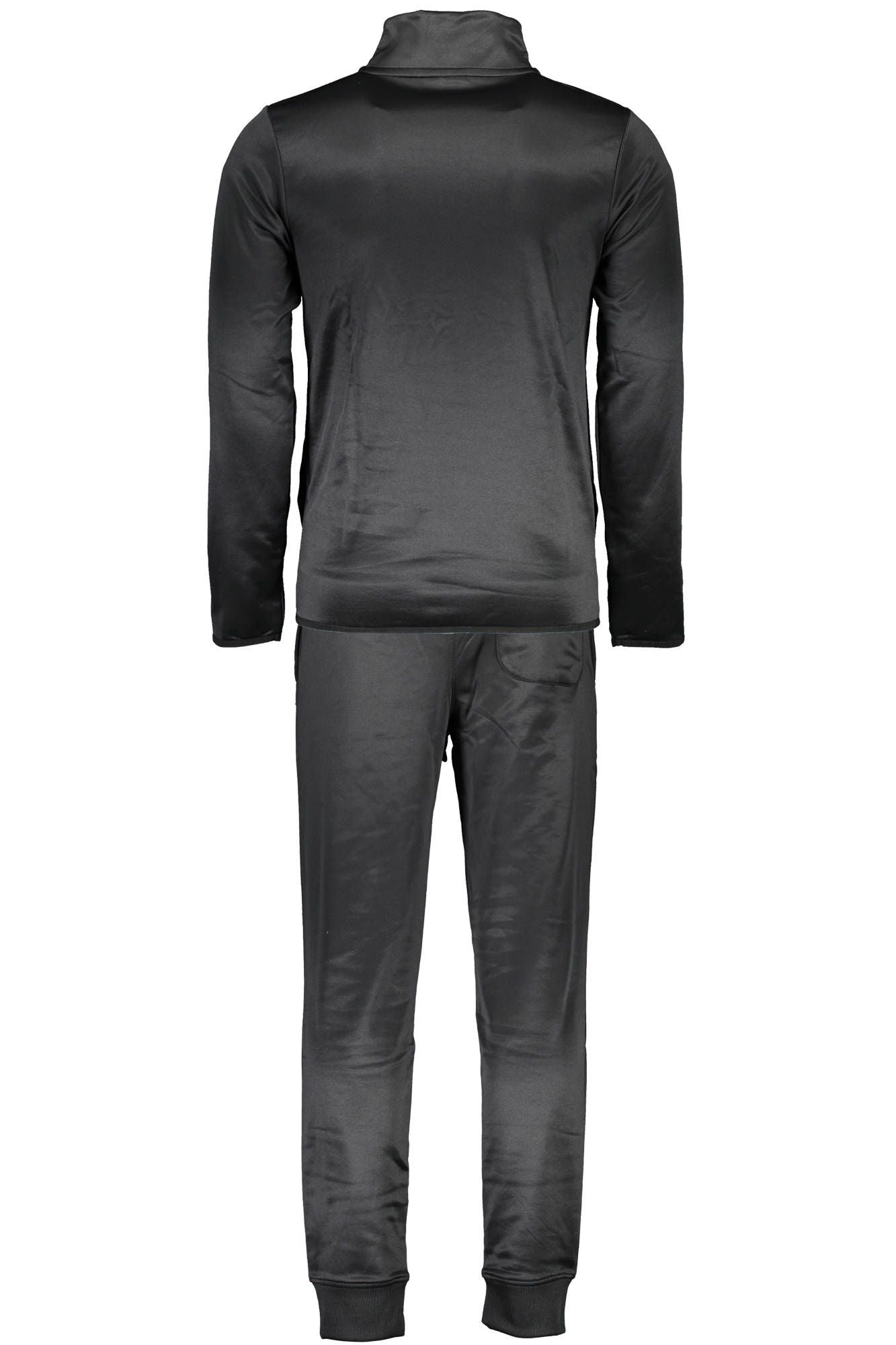 Black Polyester Men Sweater