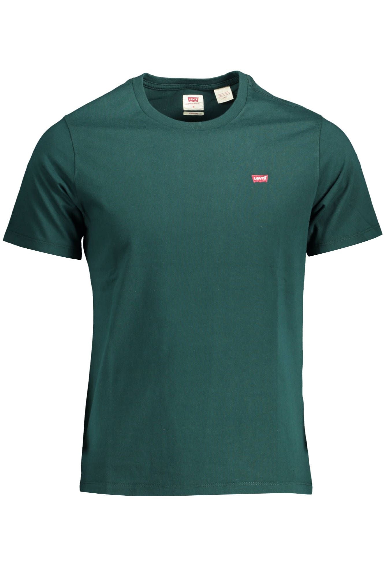 Green Cotton Men T-Shirt