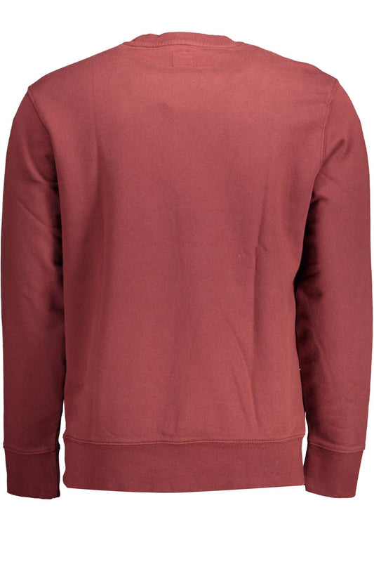 Red Cotton Men Sweater