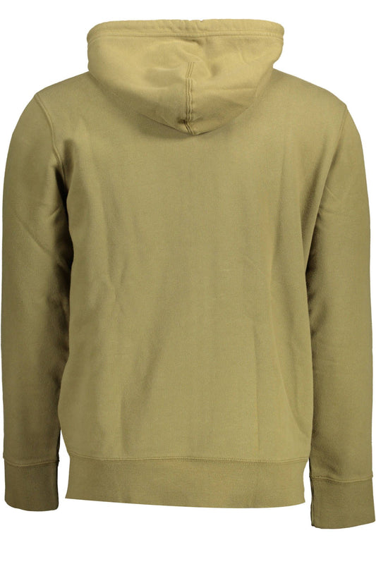 Green Cotton Men Sweater