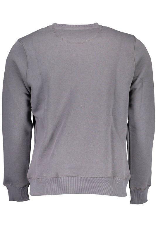 Blue Cotton Men Sweater