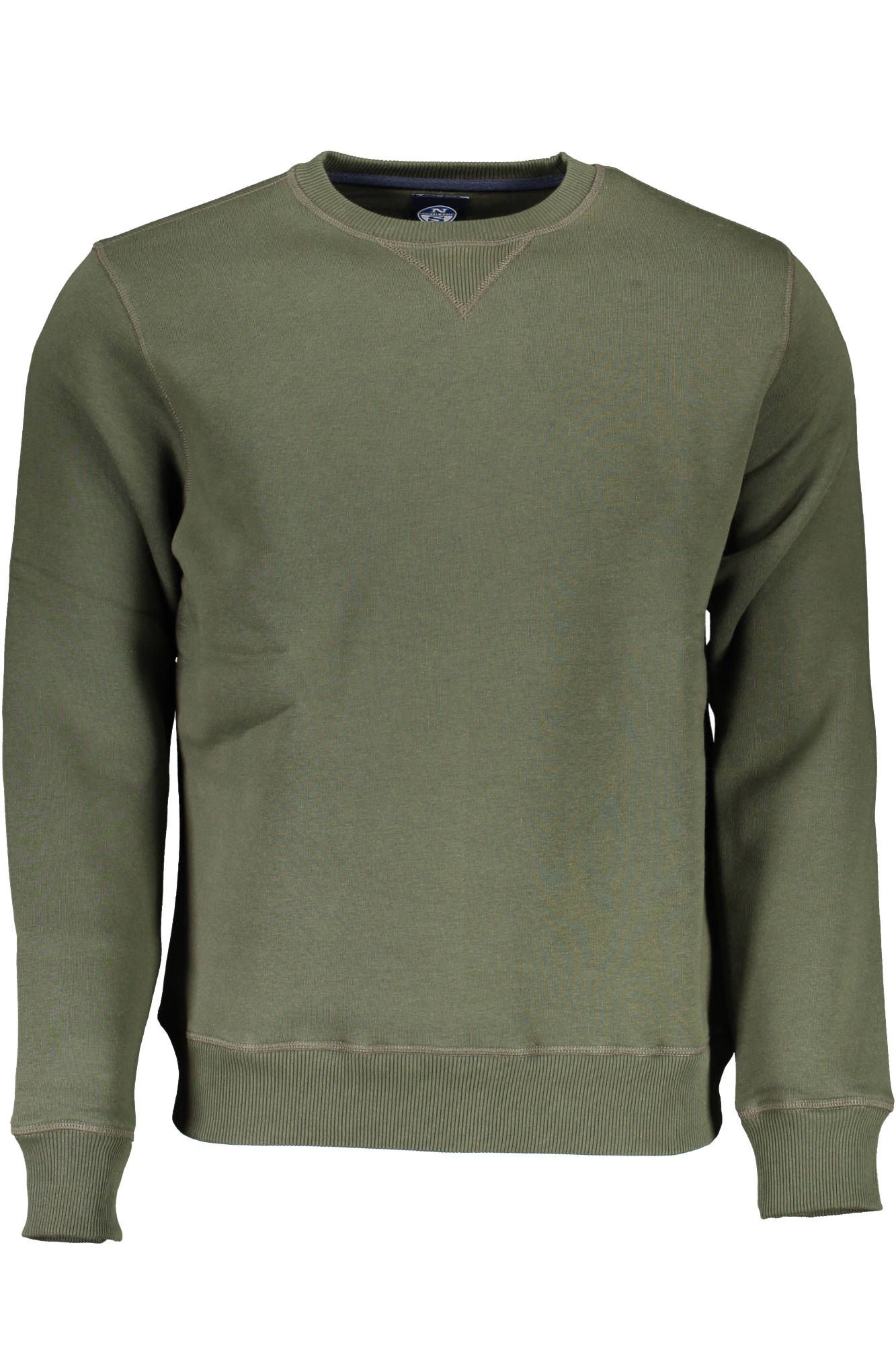 Green Cotton Men Sweater