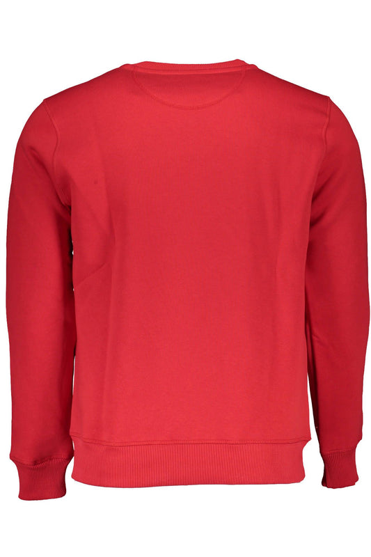 Red Cotton Men Sweater