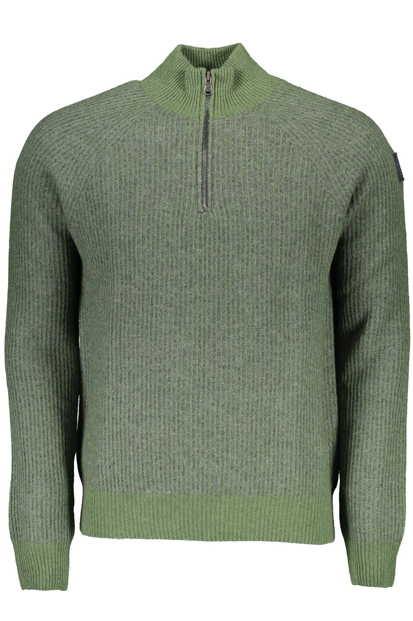 Green Wool Men Sweater