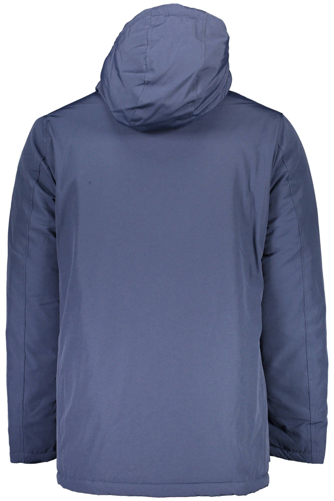 Blue Polyester Men Jacket