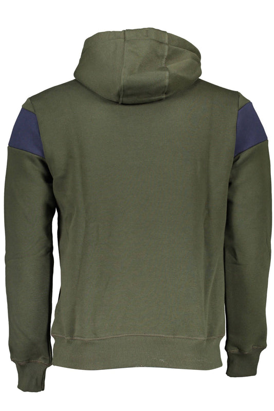 Green Cotton Men Sweater