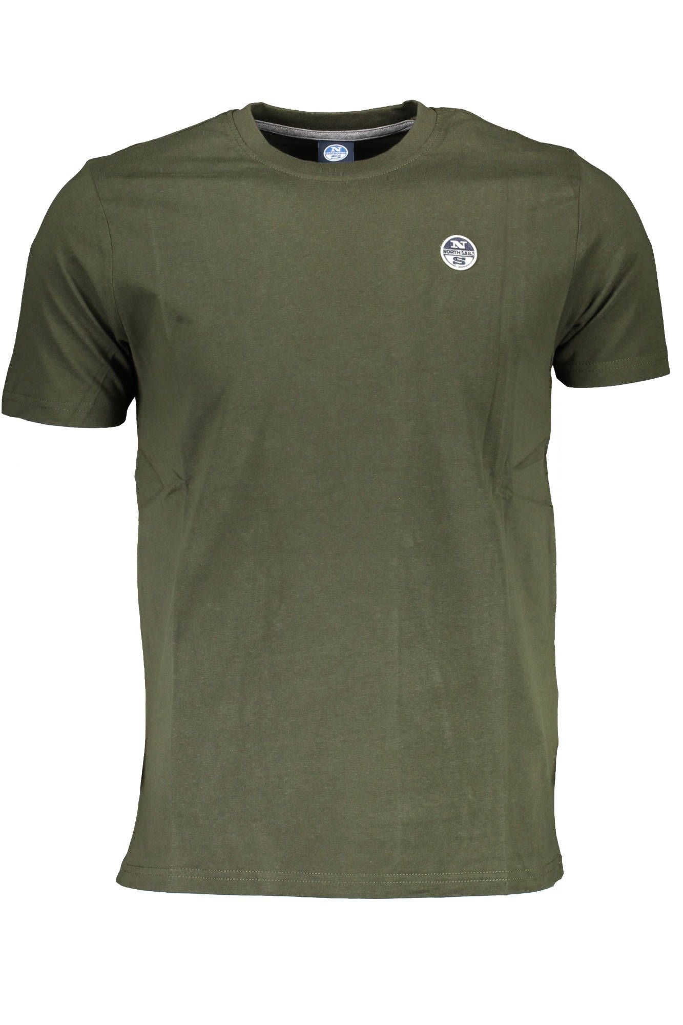 Green Cotton Men T-Shirt