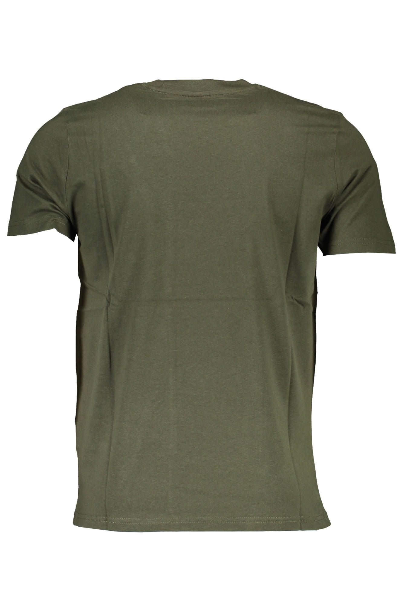 Green Cotton Men T-Shirt