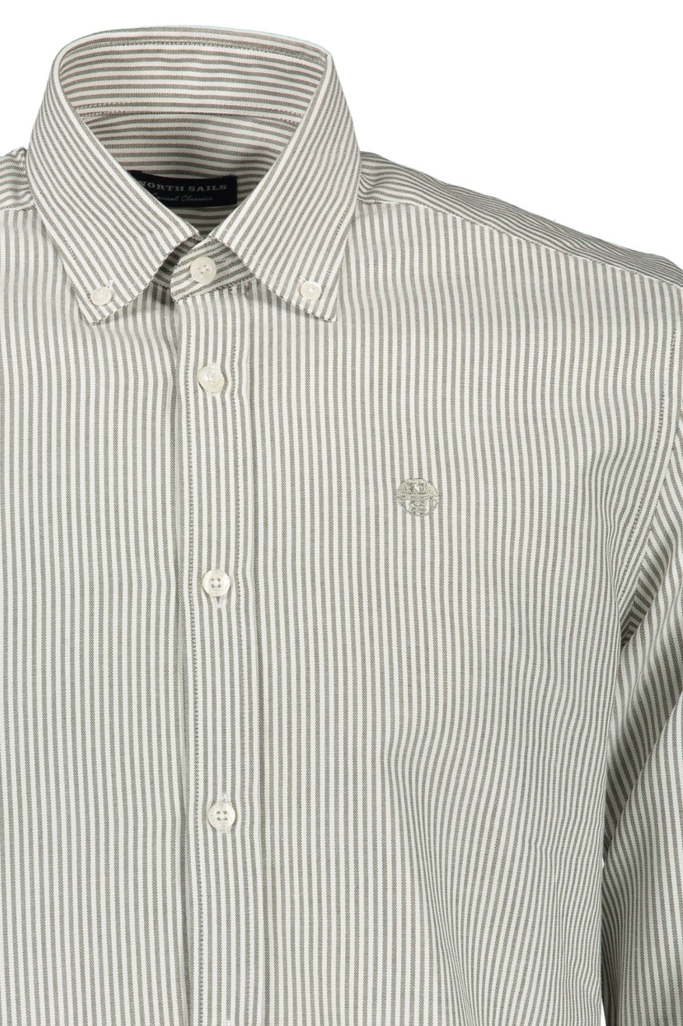 Gray Cotton Men Shirt