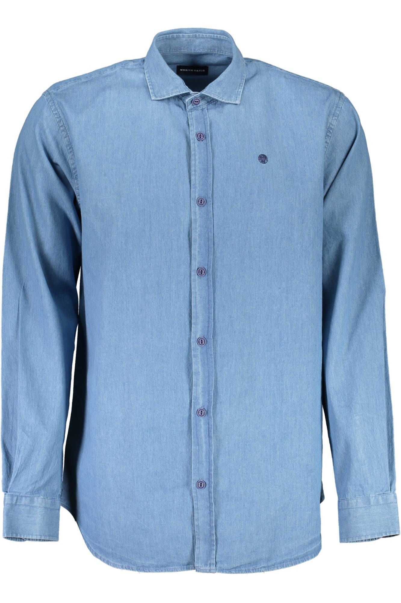 Light Blue Cotton Men Shirt