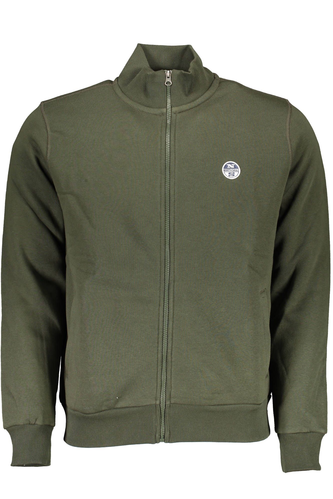 Green Cotton Men Sweater