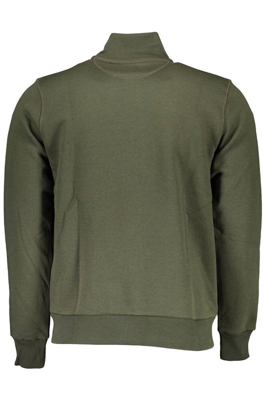 Green Cotton Men Sweater