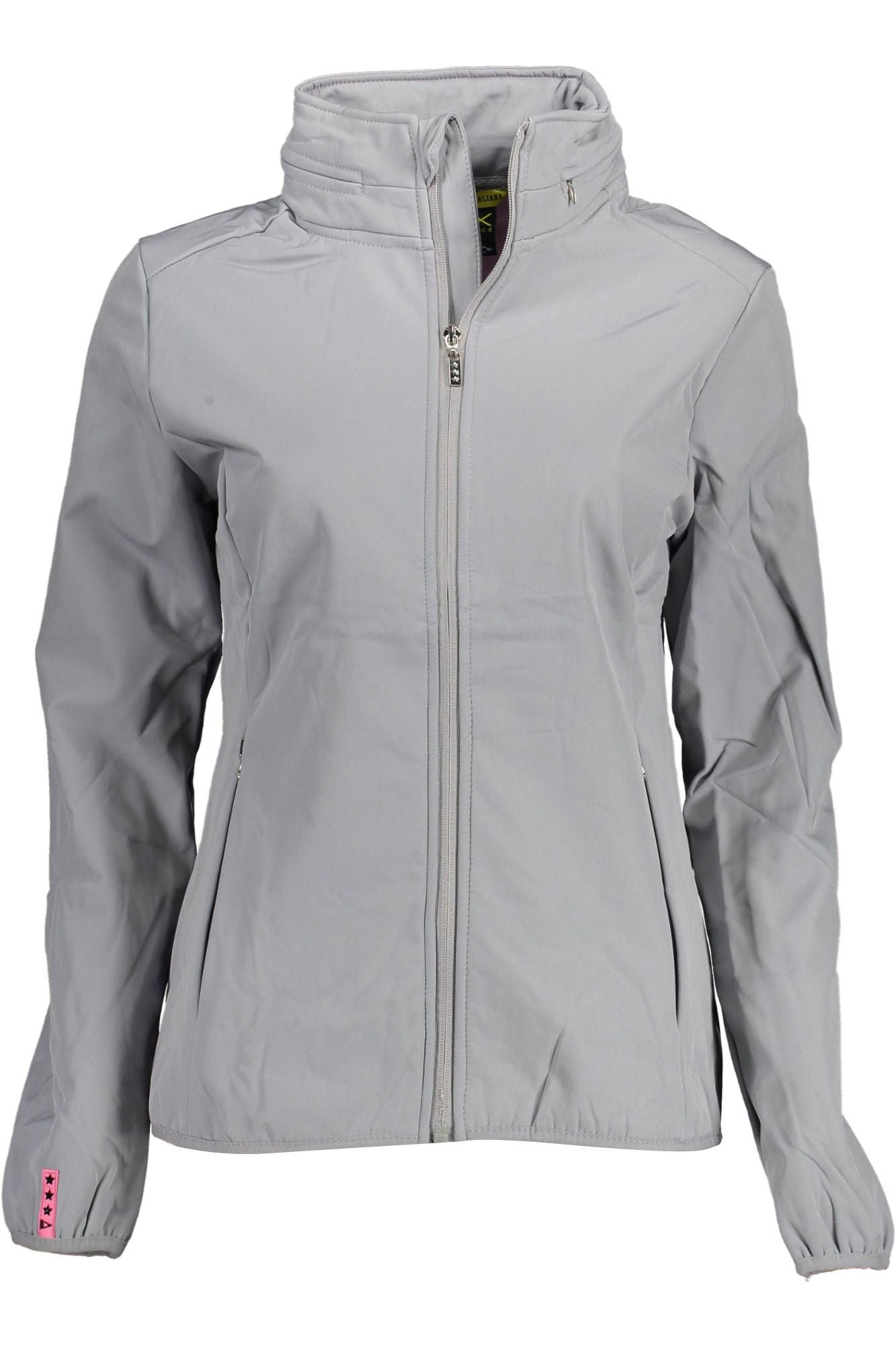 Gray Polyester Women Jacket