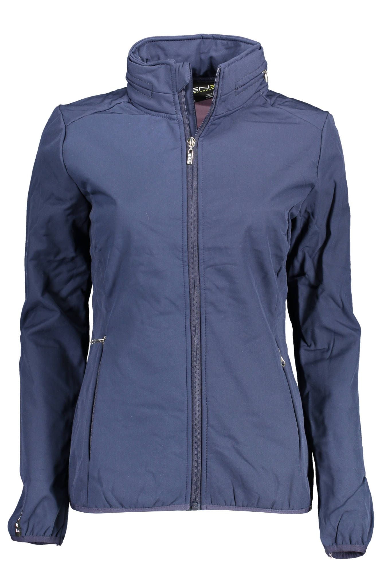 Blue Polyester Women Jacket