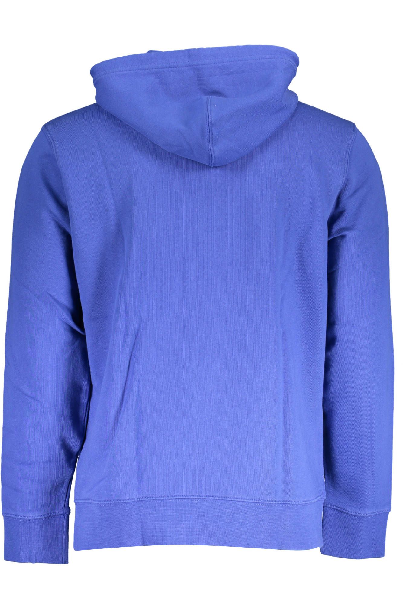 Blue Cotton Men Sweater