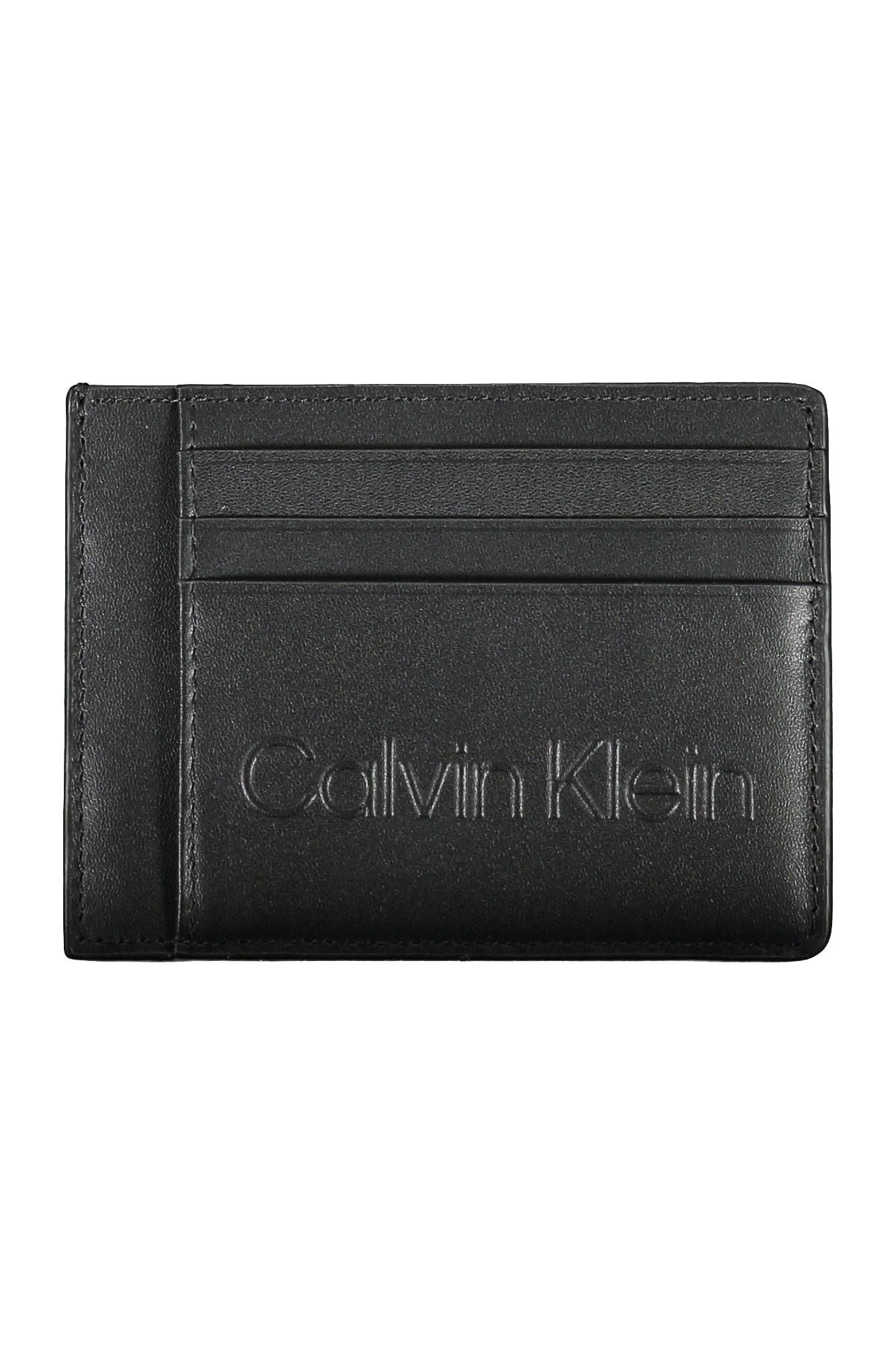 Black Polyurethane Men Wallet