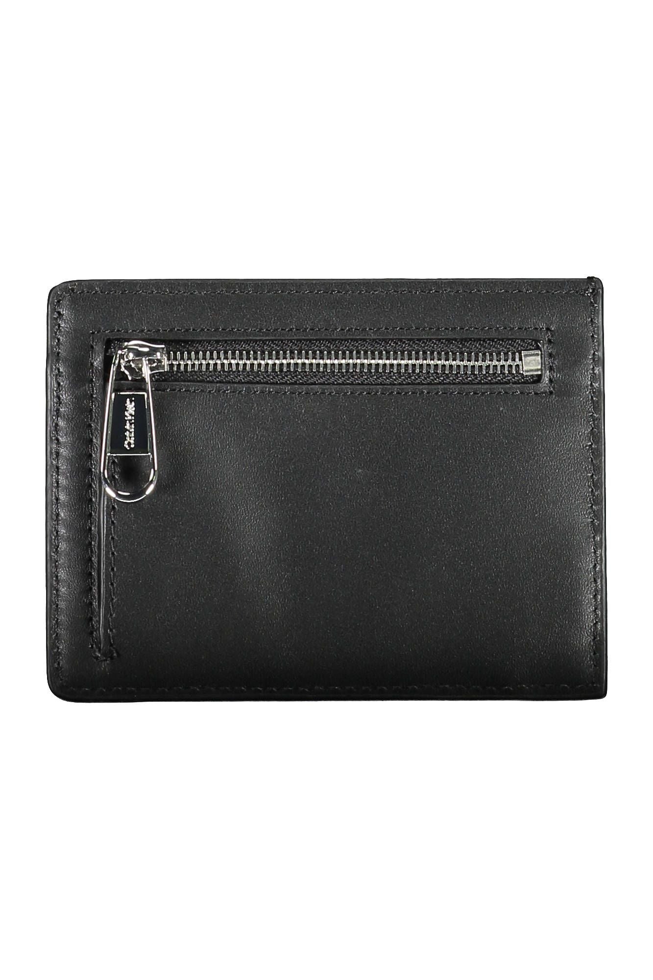 Black Polyurethane Men Wallet